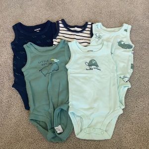 Boys set of tank bodysuits